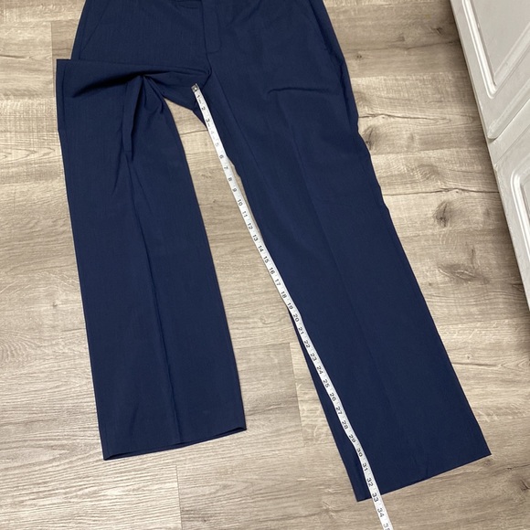 Banana Republic Logan Tailored Performance Navy Suit Pants - Picture 4 of 7